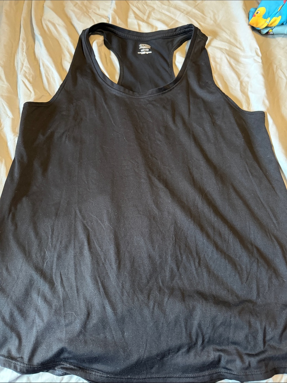 Athletic Works Black Racerback Tank Top